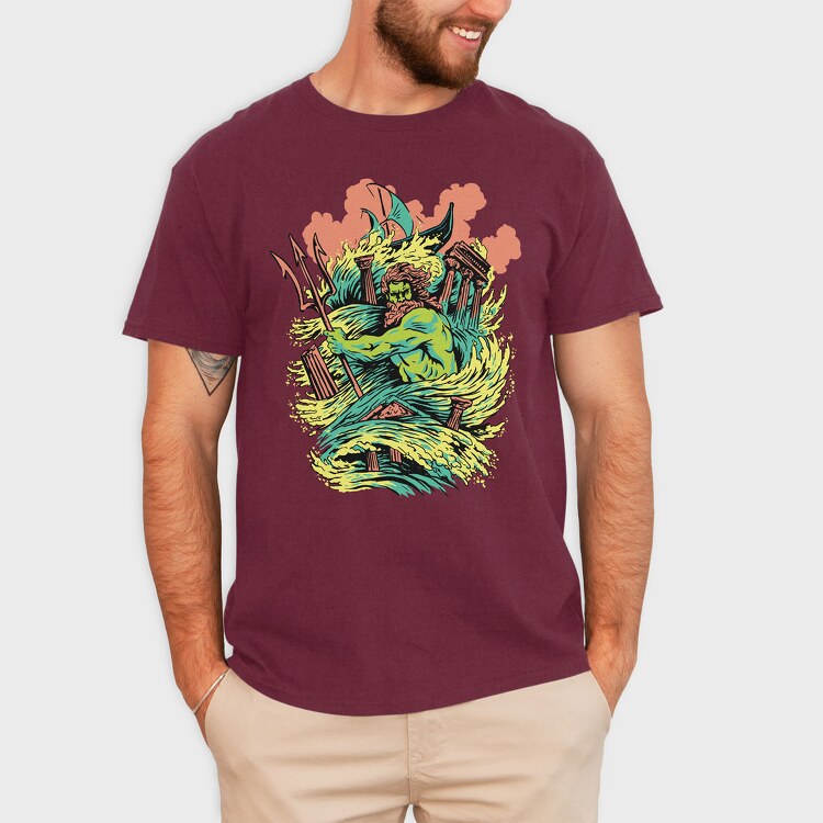 Mythology Poseidon, Tricou Barbati (Unisex)