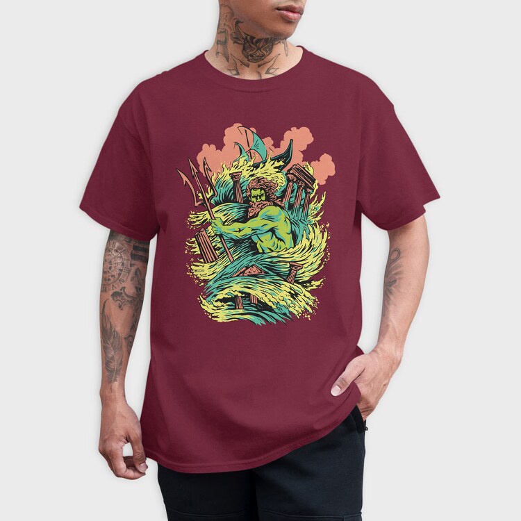 Mythology Poseidon, Tricou Barbati (Unisex)