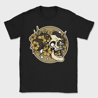 Day Of The Dead Skull, Tricou Barbati (Unisex)