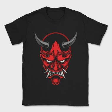 Demon Mask Red, Tricou Barbati (Unisex)