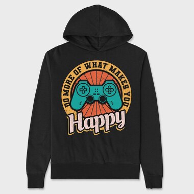 Do More Of What Makes You Happy, Hanorac Oversize Barbati (Unisex)