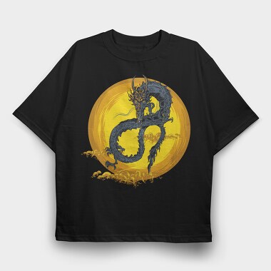 Dragon Sun Storm, Tricou Oversize Barbati (Unisex)