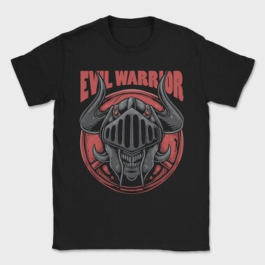 Evil Warrior Skull, Tricou Barbati (Unisex)