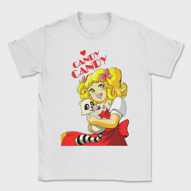 Candy Panda Love, Tricou Barbati (Unisex)