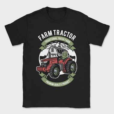 Farm Fresh Tractor, Tricou Barbati (Unisex)