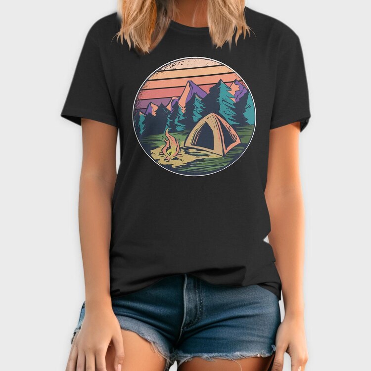 Camping, Tricou Barbati (Unisex)