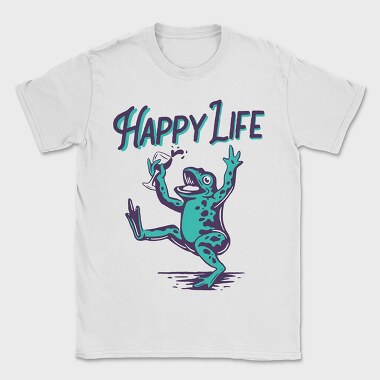 Frogs Happy Life, Tricou Barbati (Unisex)