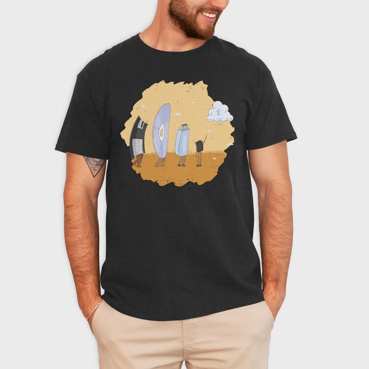 Evolution of Hard Disk, Tricou Barbati (Unisex)