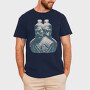 Samurais Monochrome, Tricou Barbati (Unisex)