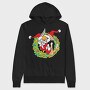 Bunny Wreath Fest, Hanorac Oversize Barbati (Unisex)