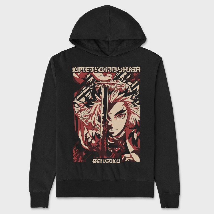 Fire Fox Eyes, Hanorac Oversize Barbati (Unisex)