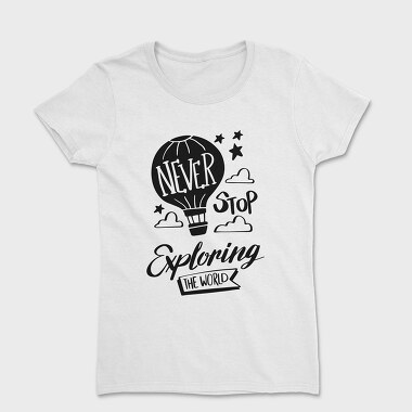 Hot Air Balloon Exploring, Tricou Femei