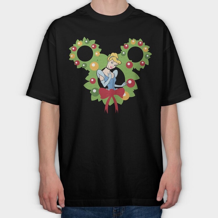 Cinderella Wreath, Tricou Oversize Barbati (Unisex)