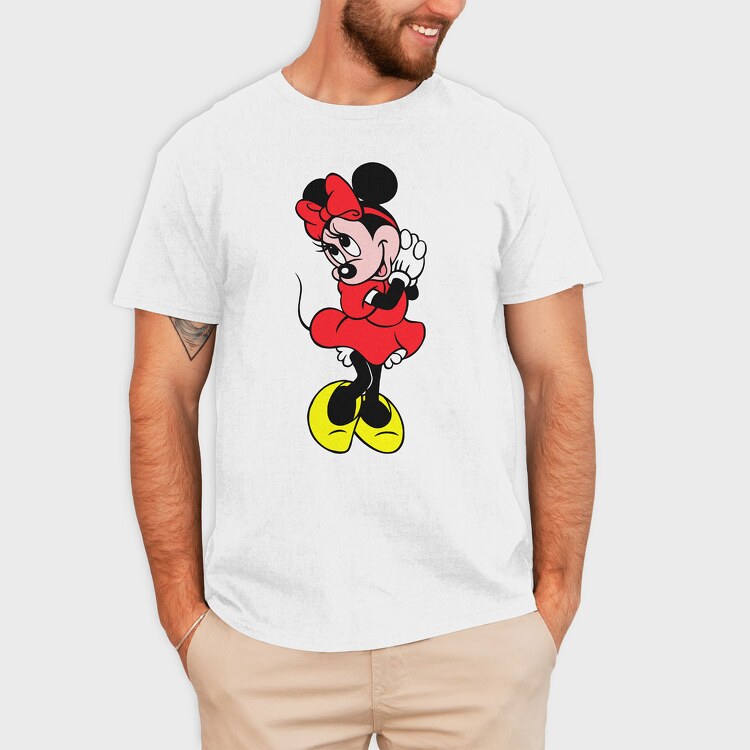 Cartoon Retro Minnie 1, Tricou Barbati (Unisex)