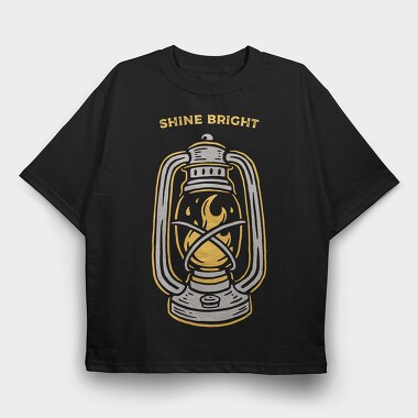 Lantern Light Shine, Tricou Oversize Barbati (Unisex)