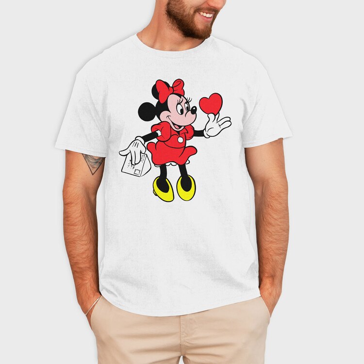 Cartoon Retro Minnie 2, Tricou Barbati (Unisex)