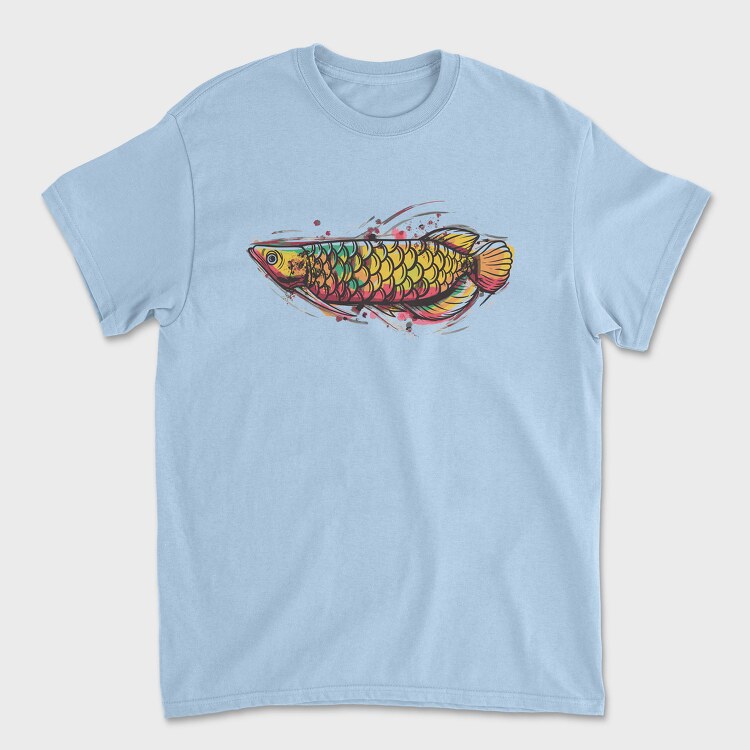 Arowana Watercolor, Tricou Barbati (Unisex)