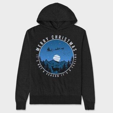 Merry Reindeer Night, Hanorac Oversize Barbati (Unisex)