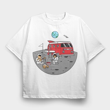 Moonstruck Campfire, Tricou Oversize Barbati (Unisex)