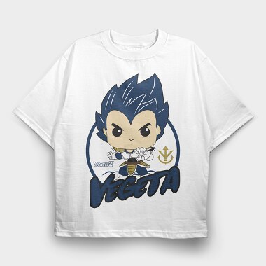 Funko Anime Vegeta Drangon Ball Z, Tricou Oversize Barbati (Unisex)