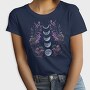 Purple Flowers Dark Moon, Tricou Femei