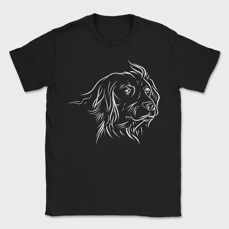 Dog German Breed Line Art Kleiner Munsterlander, Tricou Barbati (Unisex)