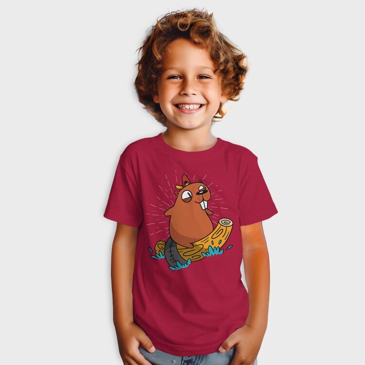 Surfing Beaver, Tricou Copii