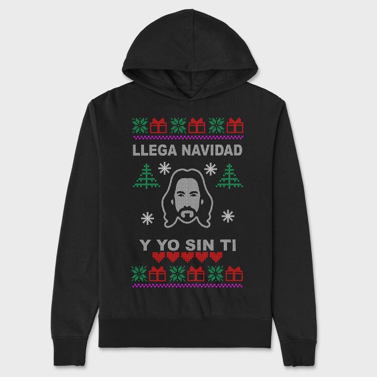 Christmas Sweater Knit, Hanorac Oversize Barbati (Unisex)
