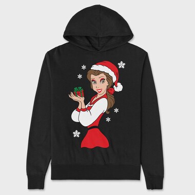 Christmas Belle Gift, Hanorac Oversize Barbati (Unisex)
