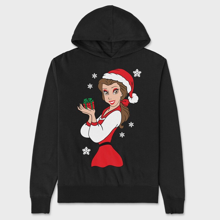 Christmas Belle Gift, Hanorac Oversize Barbati (Unisex)
