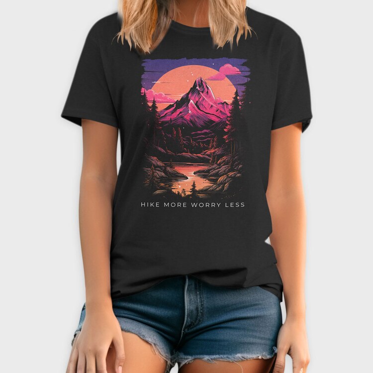 Purple Mountain Hike, Tricou Barbati (Unisex)