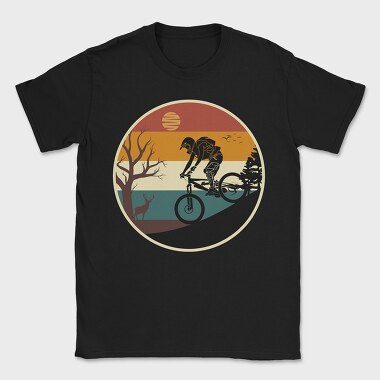 Mountain Bike Sunset, Tricou Barbati (Unisex)
