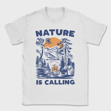 Nature Campfire Call, Tricou Barbati (Unisex)