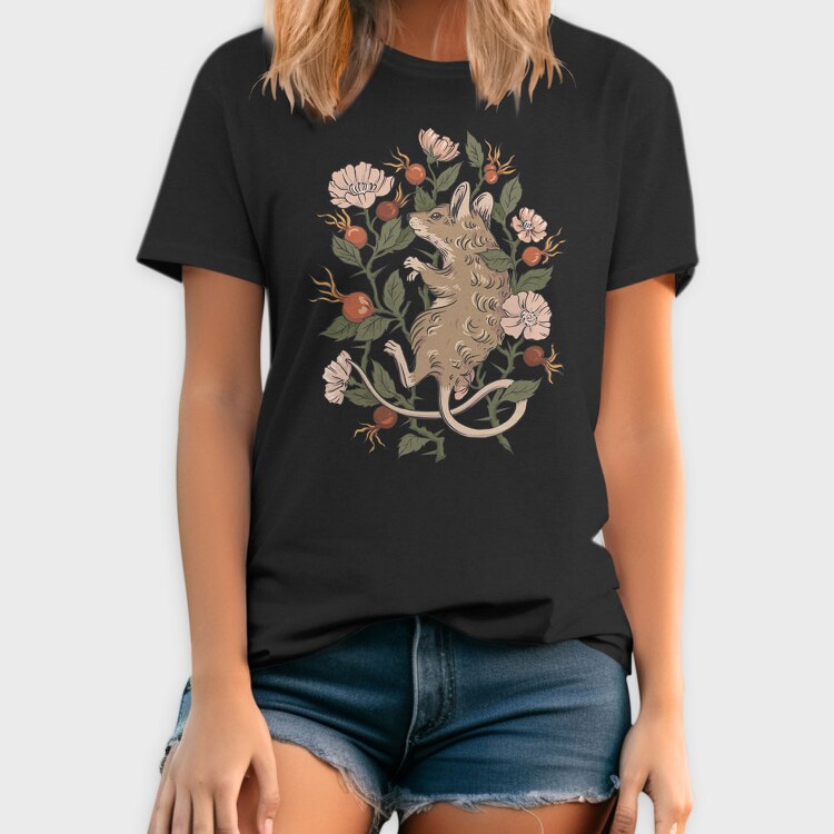 Mouse Rosehip, Tricou Barbati (Unisex)