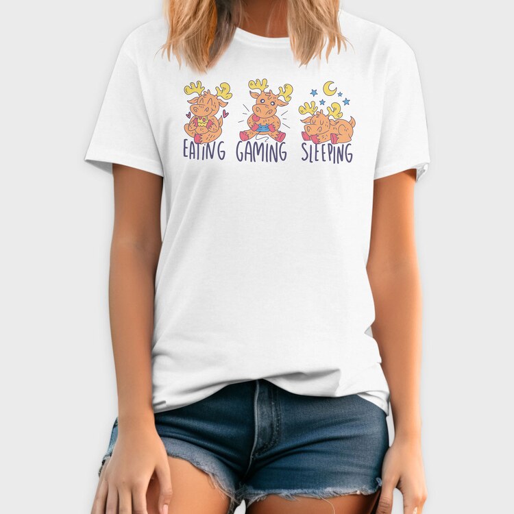 Moose Gamer, Tricou Barbati (Unisex)