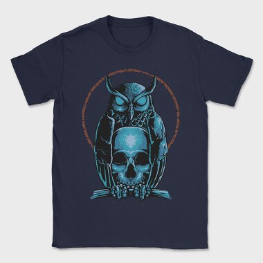 Owl Skull Emblem, Tricou Barbati (Unisex)