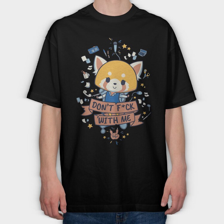 Doge Dont Fck With Me, Tricou Oversize Barbati (Unisex)