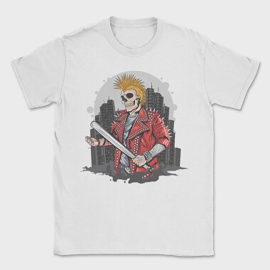 Punk Skull City, Tricou Barbati (Unisex)