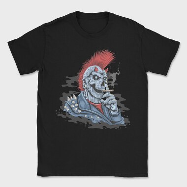 Punk Skull Smoke, Tricou Barbati (Unisex)