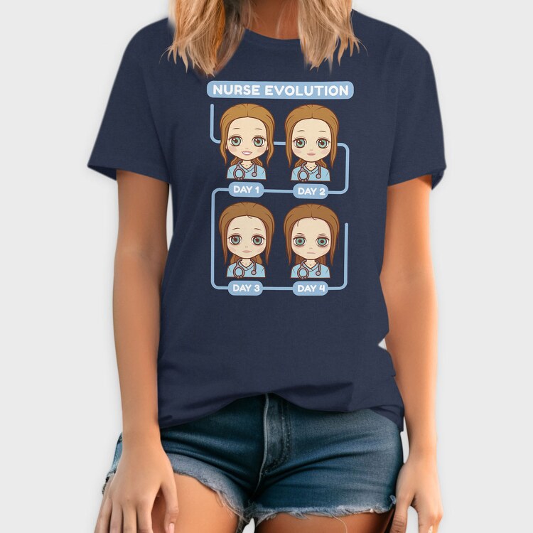 Nurse Evolution, Tricou Barbati (Unisex)