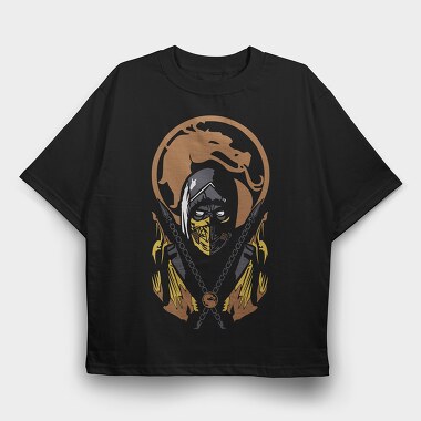 Dragon Warrior 1, Tricou Oversize Barbati (Unisex)