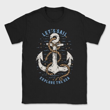 Sail The Sea, Tricou Barbati (Unisex)