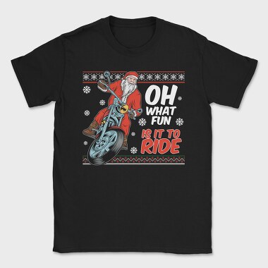 Santa Biker Ride, Tricou Barbati (Unisex)