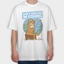 Don T Rush Me Fishing Sloth, Tricou Oversize Barbati (Unisex)