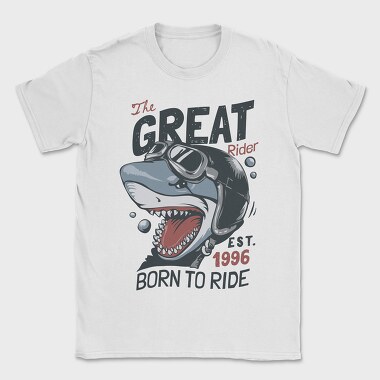 Shark Rider Born, Tricou Barbati (Unisex)