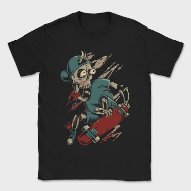 Skate Zombie, Tricou Barbati (Unisex)