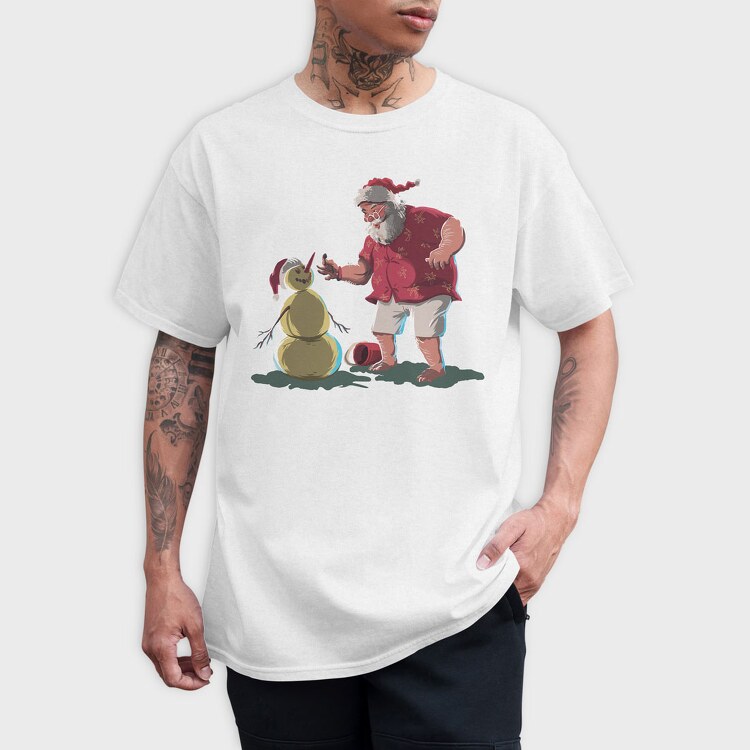 Santa Beach, Tricou Barbati (Unisex)