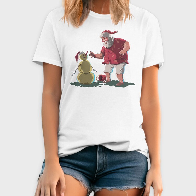 Santa Beach, Tricou Barbati (Unisex)