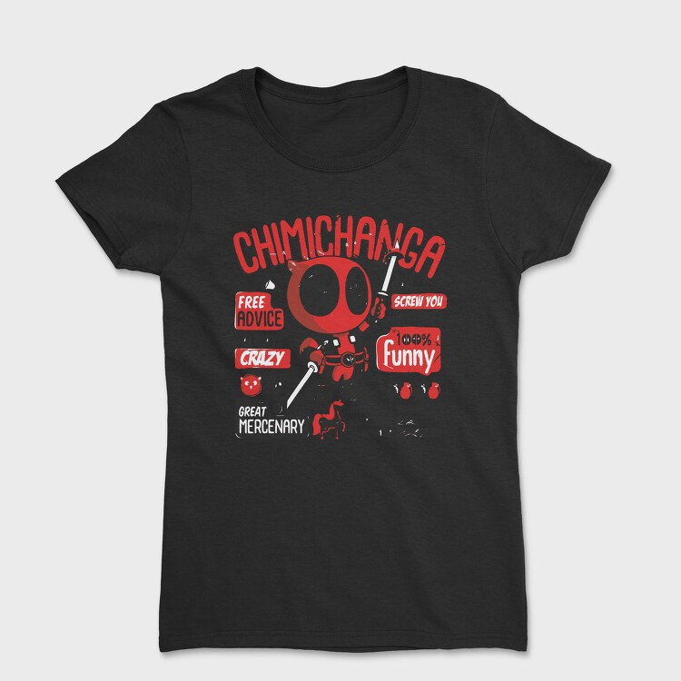 Deadpool Chibi Advice, Tricou Femei