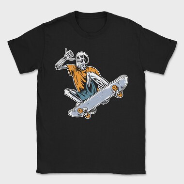 Skateboard Skeleton, Tricou Barbati (Unisex)